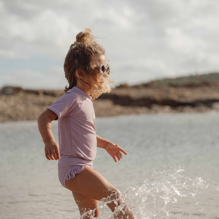 LITTLE DUTCH. Swim T-shirt short sleeves Mauve - 98/104