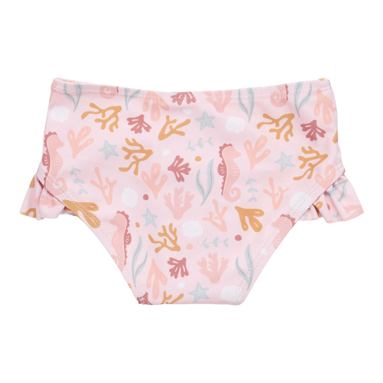 LITTLE DUTCH. Swim pant ruffles Ocean Dreams Pink - 74/80