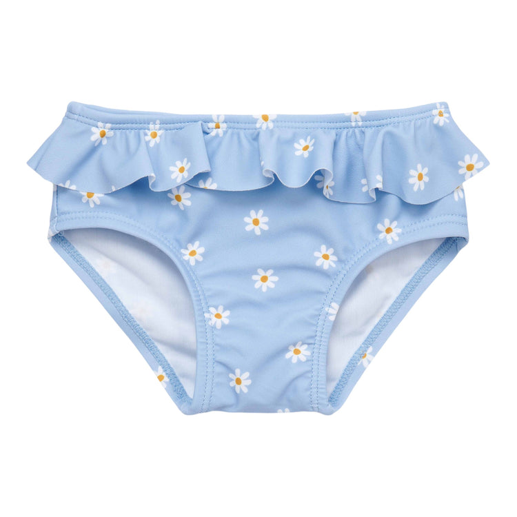 LITTLE DUTCH. Flounce swim pant Daisies Blue New - 74/80