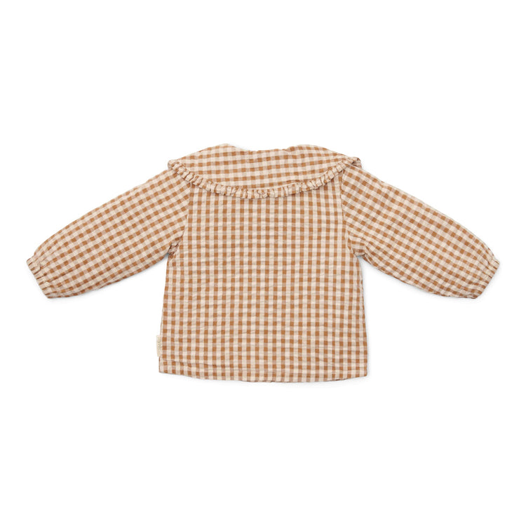 LITTLE DUTCH. Blouse Brown Check Girls - 104