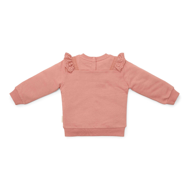 LITTLE DUTCH. Φούτερ με βολάν Warm Pink - No 104