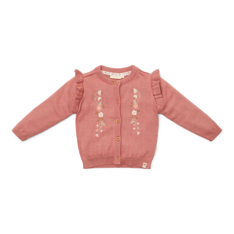 LITTLE DUTCH. Knitted cardigan Warm Rose - 92