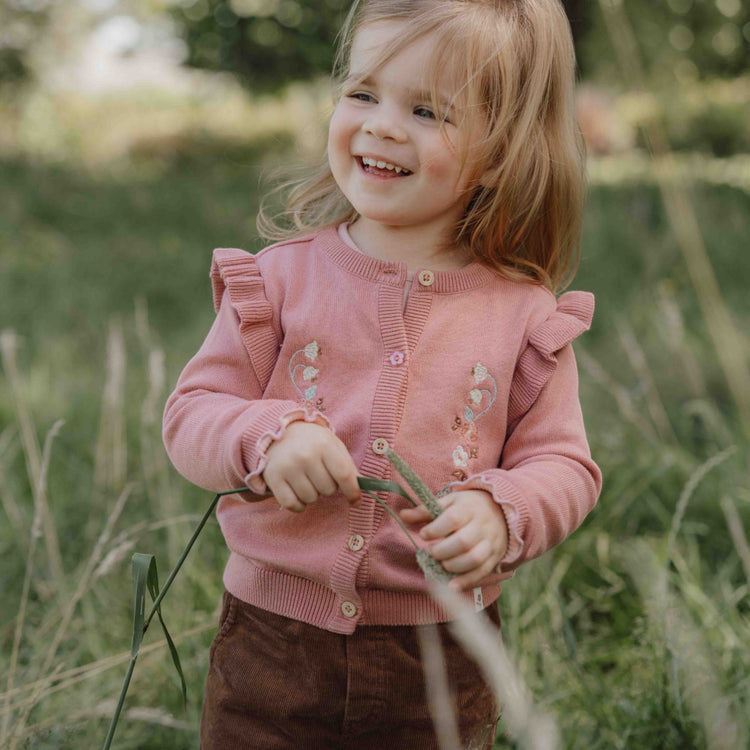 LITTLE DUTCH. Knitted cardigan Warm Rose - 86