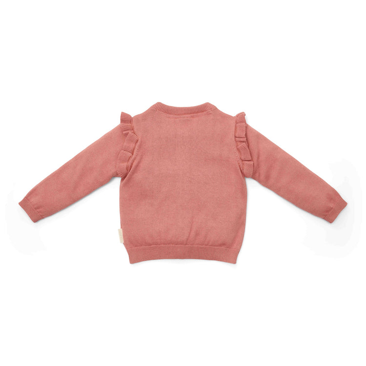 LITTLE DUTCH. Knitted cardigan Warm Rose - 74