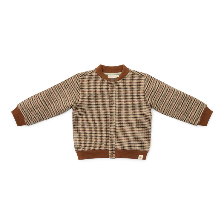 LITTLE DUTCH. Cardigan Green check