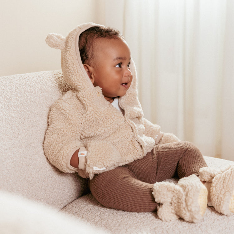 LITTLE DUTCH. Teddy cardigan Sand - 68