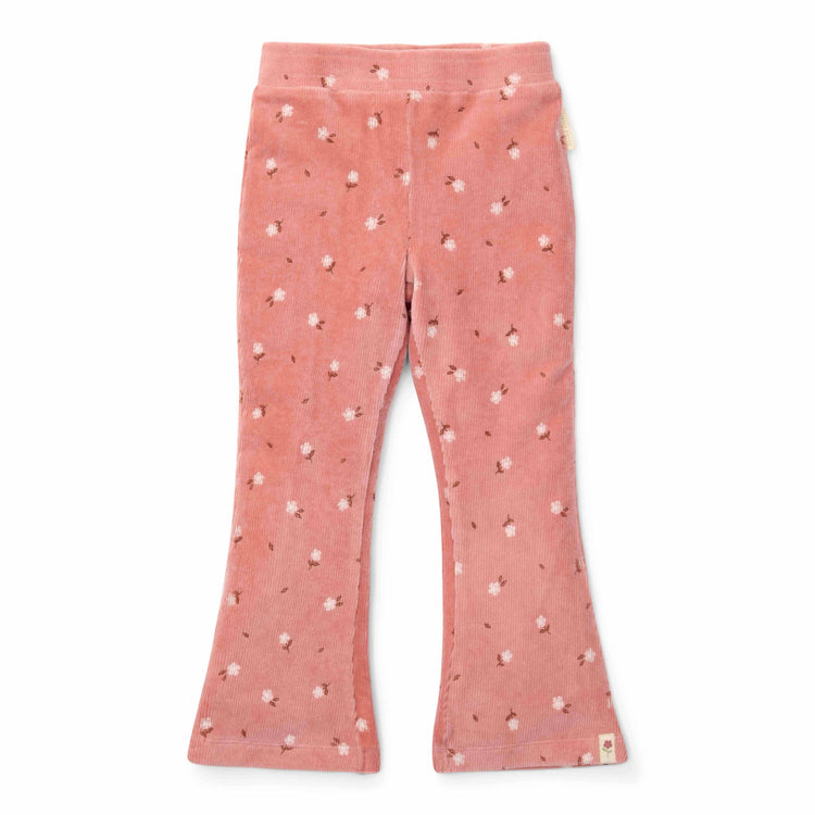 LITTLE DUTCH. Flared trousers Warm Rose Flowers - 92