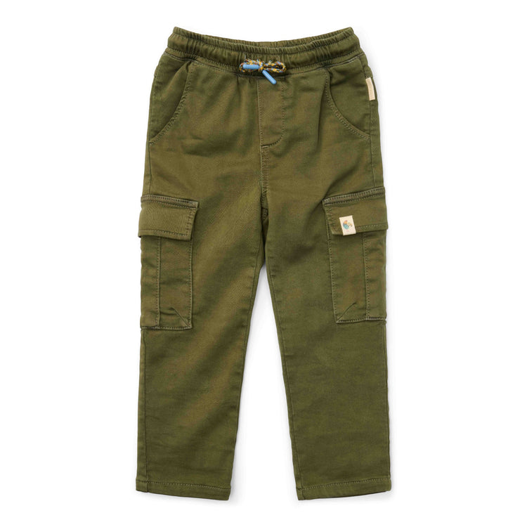 LITTLE DUTCH. Παντελονάκι με τσέπες Dark Green - No 104