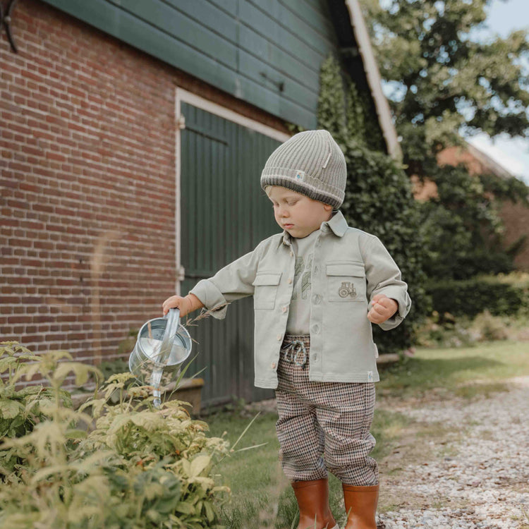 LITTLE DUTCH. Trousers Green check