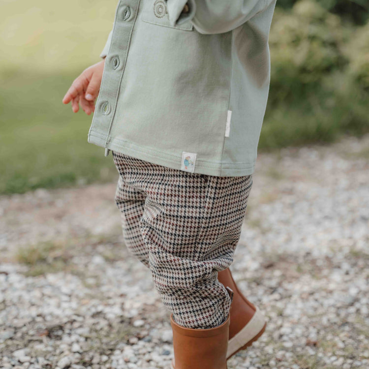 LITTLE DUTCH. Trousers Green check - 98