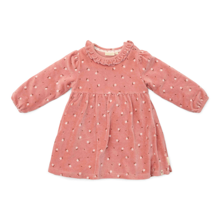 LITTLE DUTCH. Dress long sleeve Warm Rose Flowers - 104