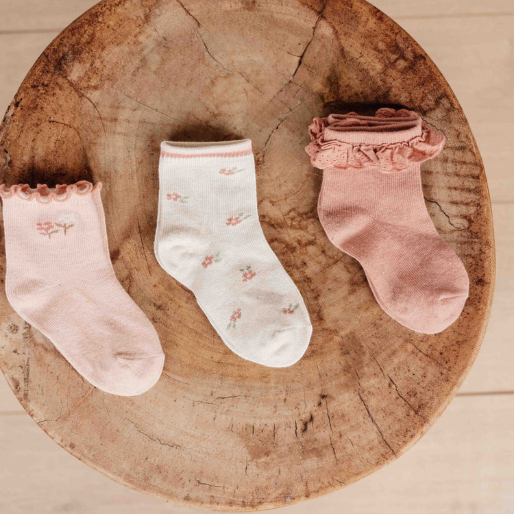 LITTLE DUTCH. Socks 3-pack Multi girls - 23/26 (3-4 years)