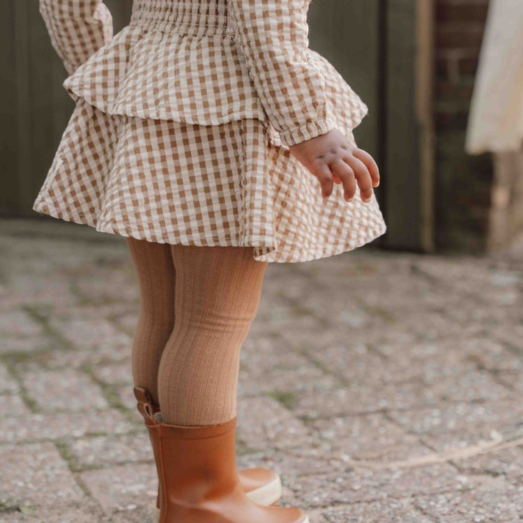 LITTLE DUTCH. Tights 2-pack Sand / Warm Rose - 86/92