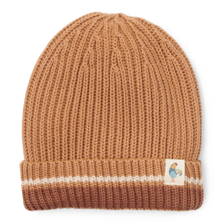 LITTLE DUTCH. Knitted cap Brown - size 2 - 92 - 104