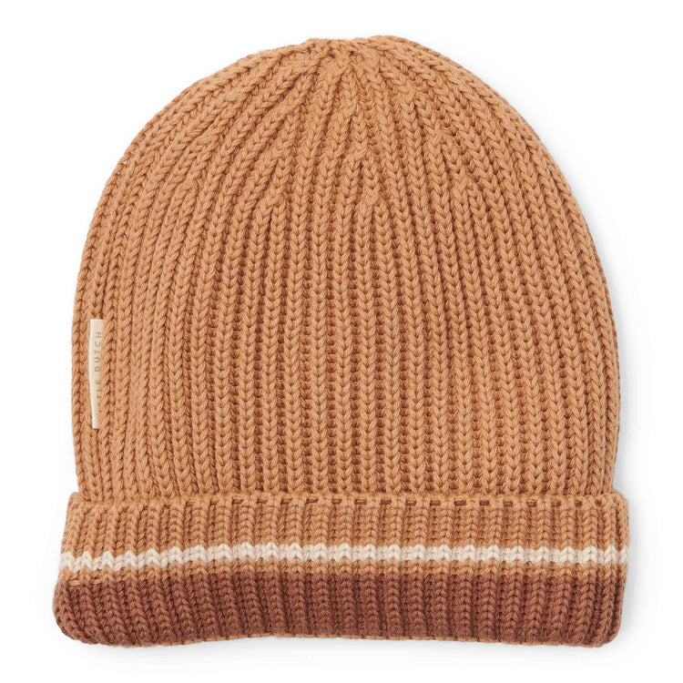 LITTLE DUTCH. Knitted cap Brown - size 2 - 92 - 104