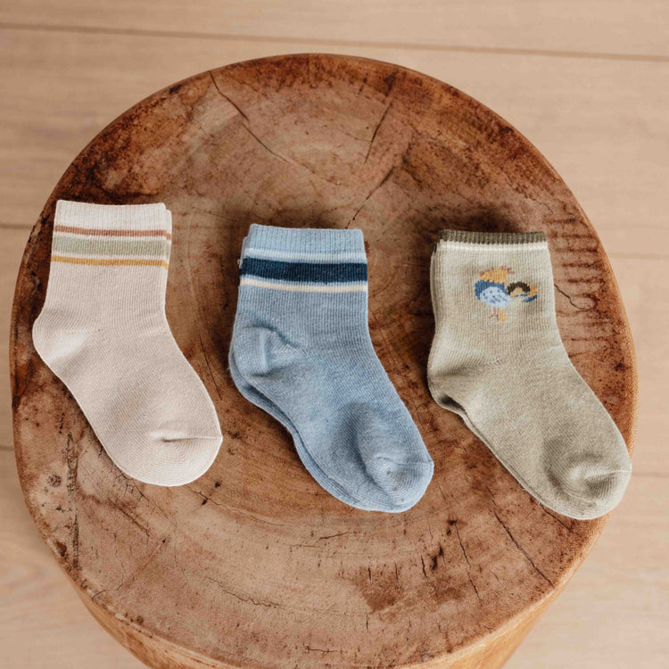 LITTLE DUTCH. Socks 3-pack Multi boys - 20/22 (12-24 months)