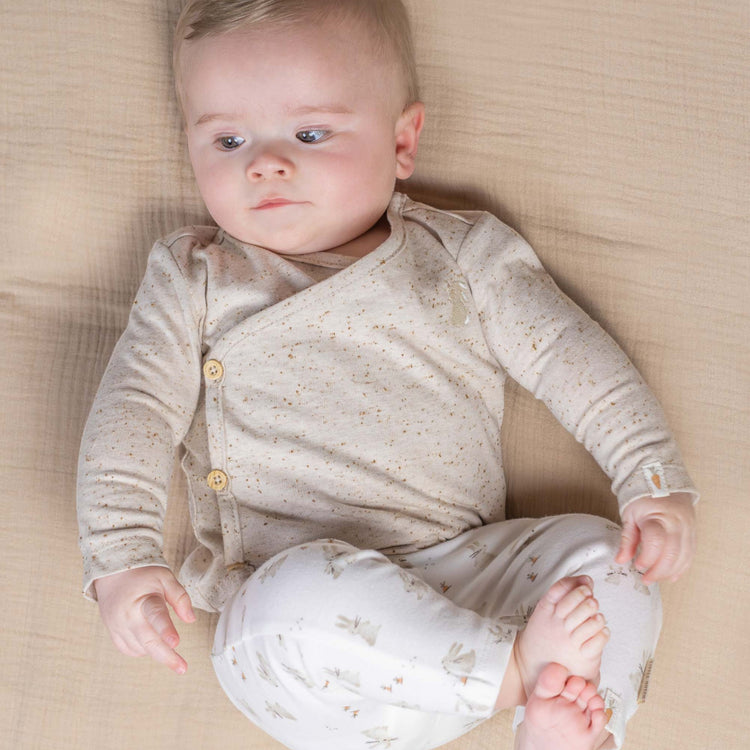 LITTLE DUTCH. Cardigan wrap Nappy Sand - 50