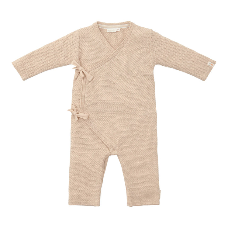 LITTLE DUTCH. Knitted one-piece wrap suit Sand - 50