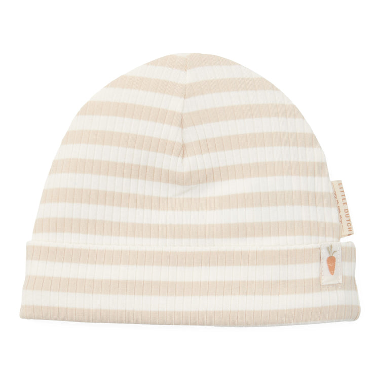 LITTLE DUTCH. Baby cap Stripe Sand/White - size 2 (62/74)