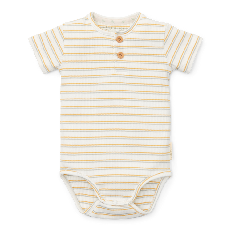 LITTLE DUTCH. Romper short sleeve Multi stripe - 68