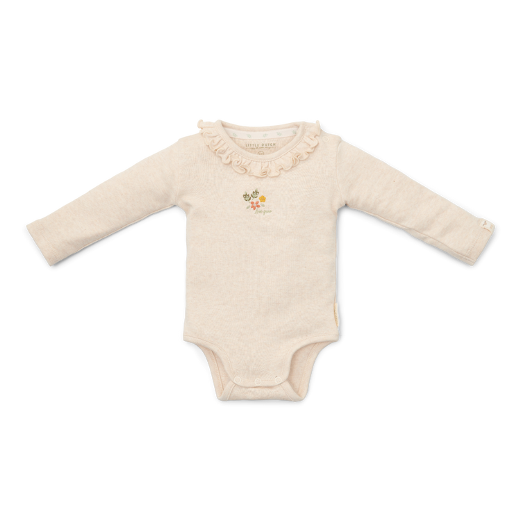 LITTLE DUTCH. Romper long sleeve Sand melee - 50