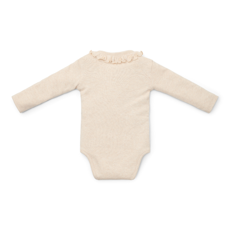 LITTLE DUTCH. Romper long sleeve Sand melee - 74