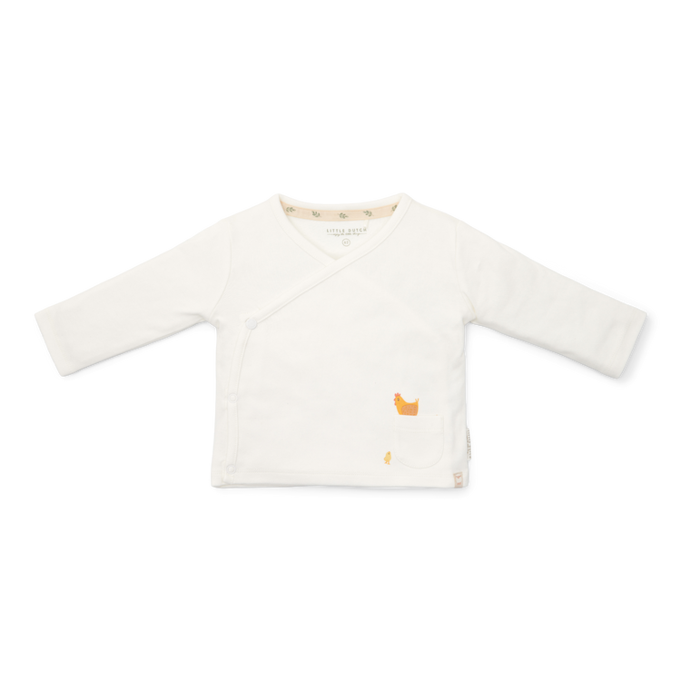 LITTLE DUTCH. T-shirt long sleeve wrap Off white - 56