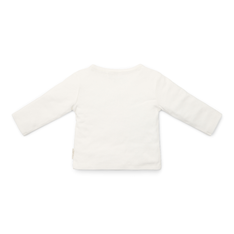 LITTLE DUTCH. Μπλουζάκι μακρυμάνικο κρουαζέ Off white - No 68