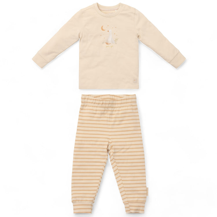 LITTLE DUTCH. Two-Piece Pyjamas Natural Stripes