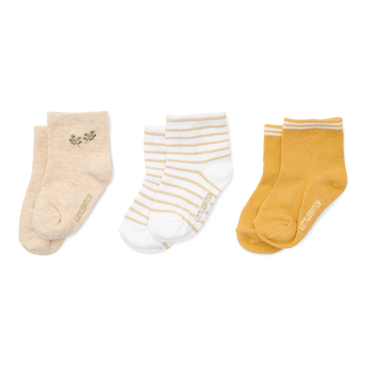 LITTLE DUTCH. Socks 3-pack Multi - Size 2 - 62 / 74