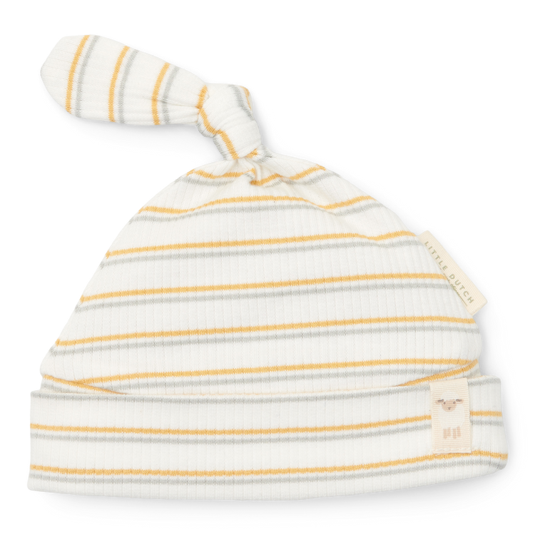 LITTLE DUTCH. Hat with button Multi stripe