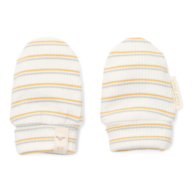 LITTLE DUTCH. Scratch mittens Multi stripe - One Size