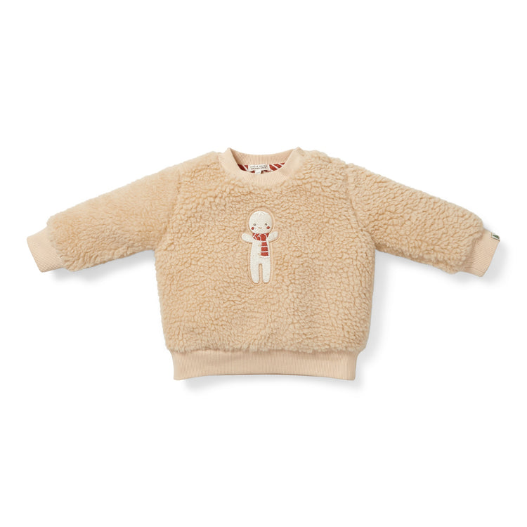 LITTLE DUTCH. Teddy Christmas sweater Gingerbread - 104