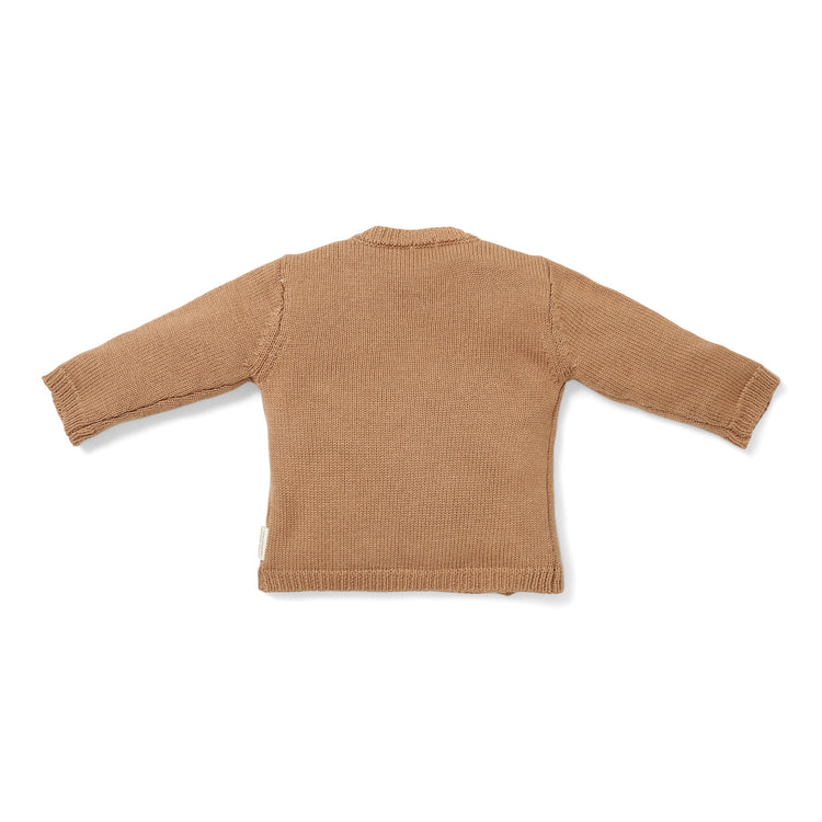 LITTLE DUTCH. Knitted cardigan wrap Brown - 68