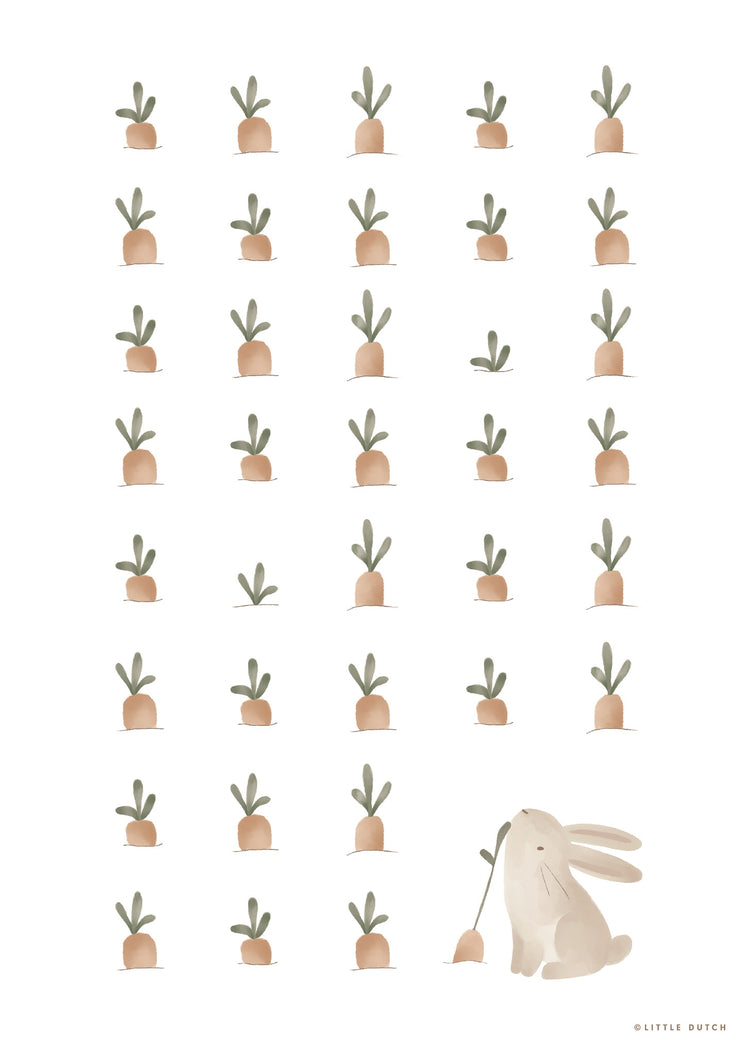 LITTLE DUTCH. Poster A3 Baby Bunny