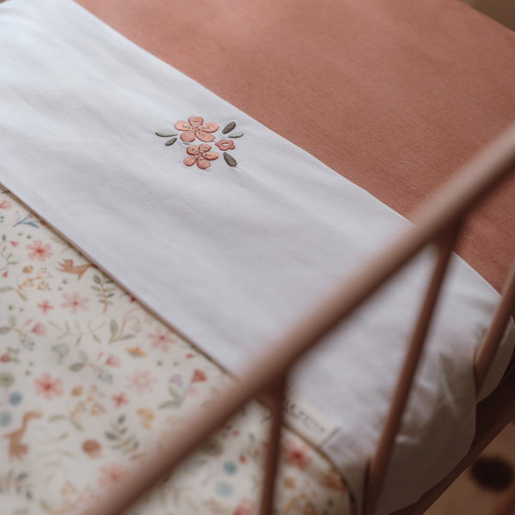 LITTLE DUTCH. Cot sheet Embroidered Fairy Flowers