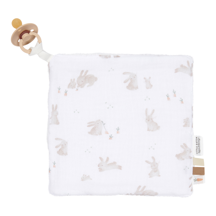 LITTLE DUTCH. Cuddle cloth muslin Baby Bunny 20x20