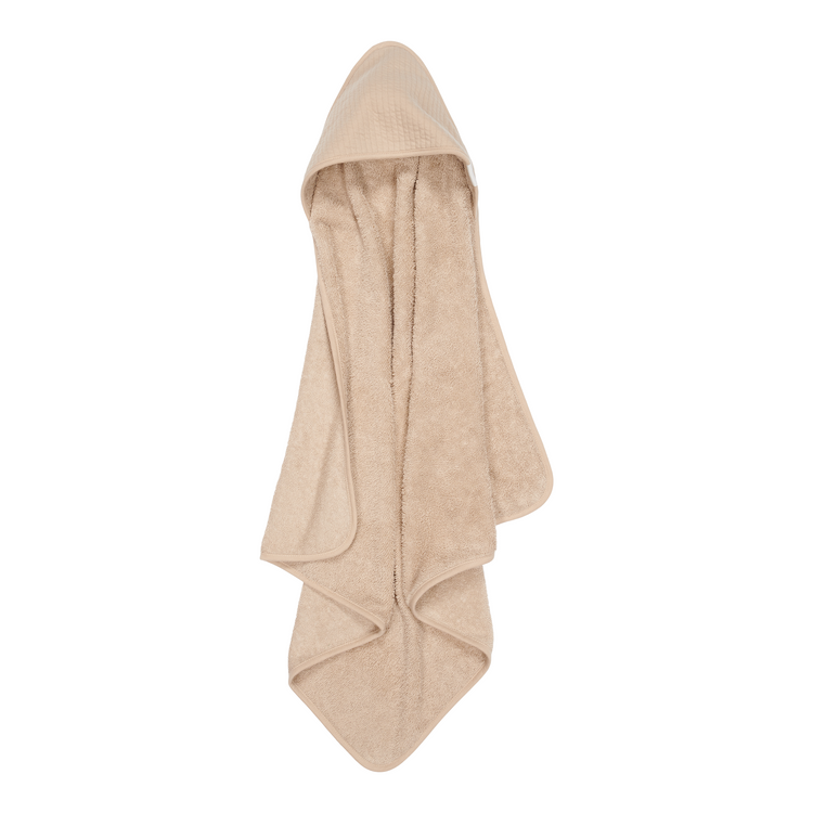 LITTLE DUTCH. Hooded towel Pure Beige - 75 x 75