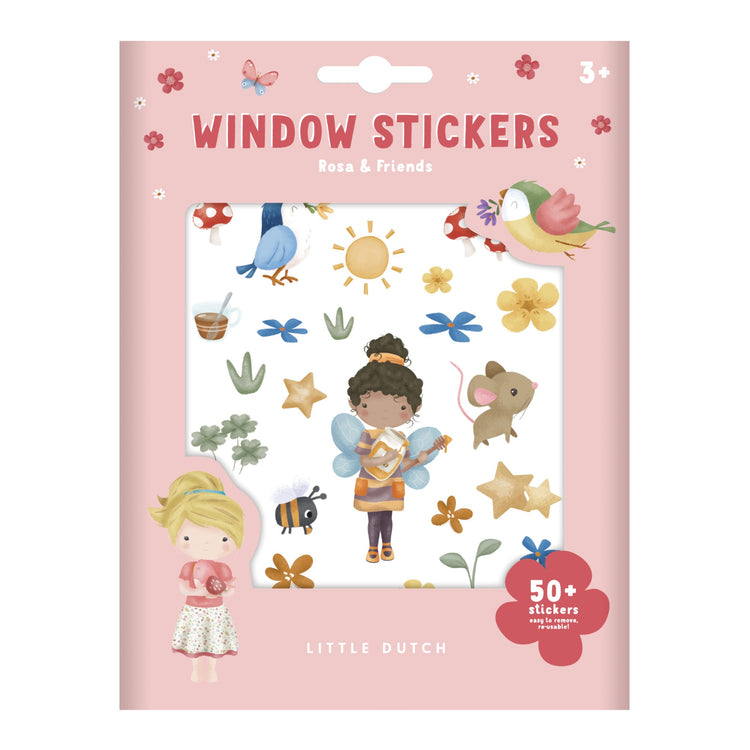 LITTLE DUTCH. Window stickers Rosa & Friends