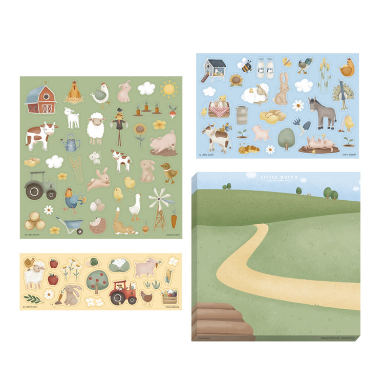 LITTLE DUTCH. Sticker set of 3 sheets Little Farm