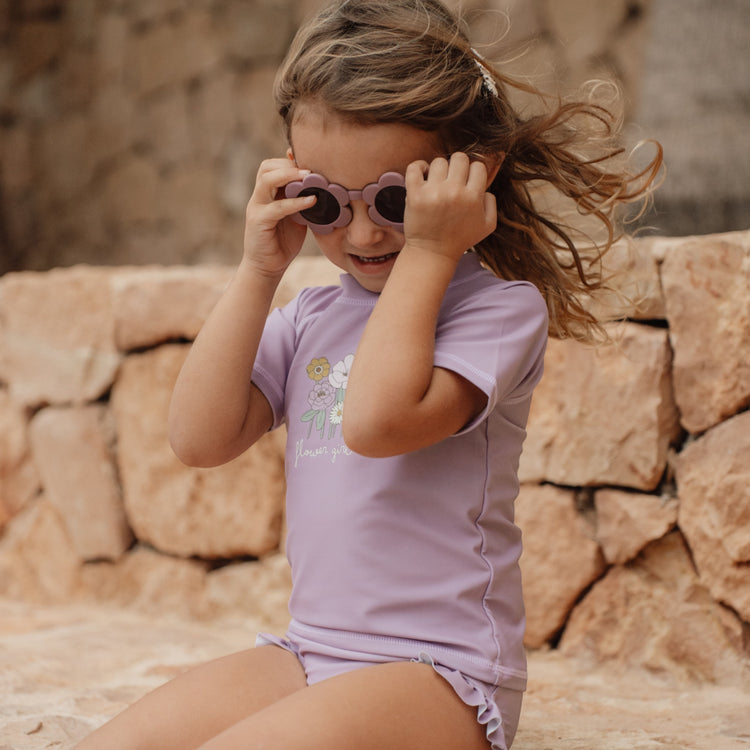 LITTLE DUTCH. Παιδικά γυαλιά ηλίου UV 400 Flower Mauve