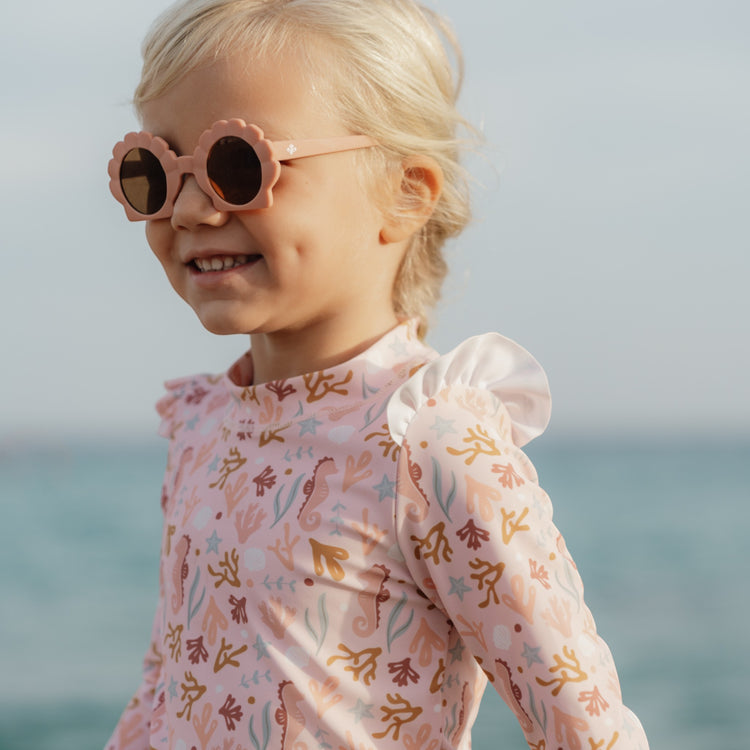 LITTLE DUTCH. Kids sunglasses UV 400 Shell Old Pink