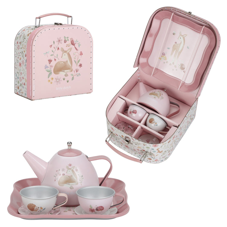 LITTLE DUTCH. Fairy Garden Tea Set In Suitcase