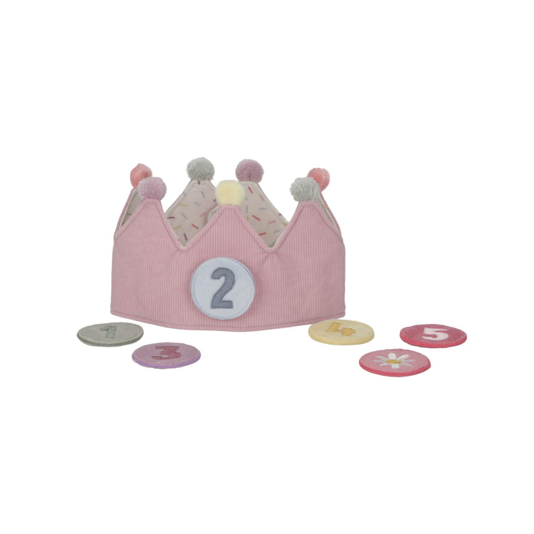 LITTLE DUTCH. Birthday Crown with Numbers Pink