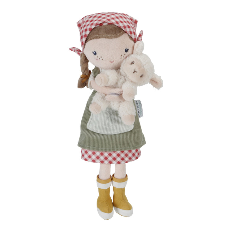 LITTLE DUTCH. Cuddle doll Farmer Rosa with sheep 35cm