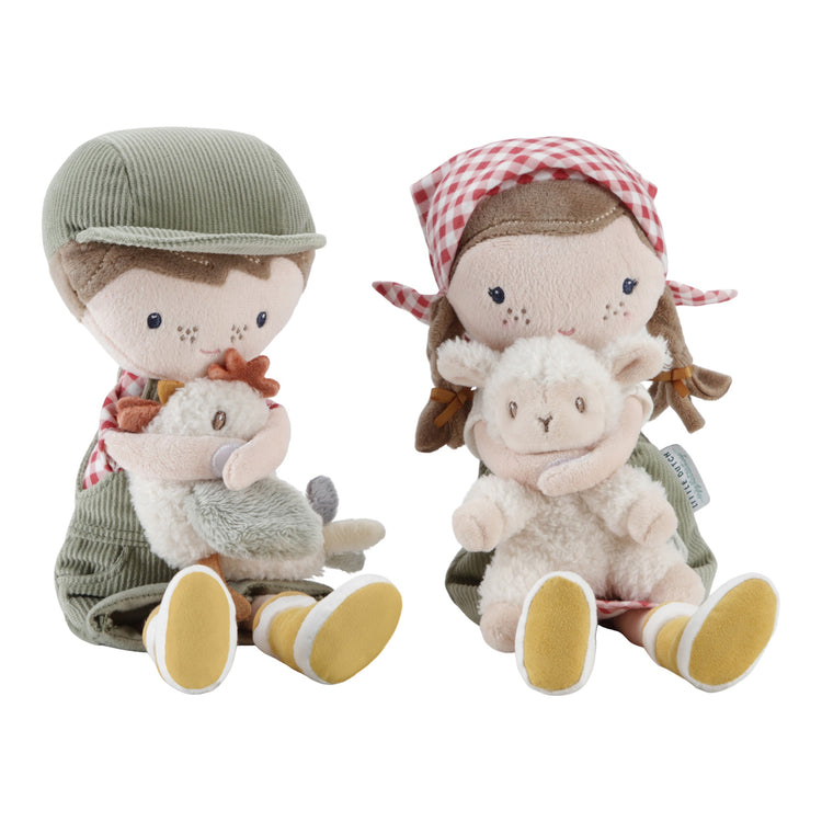 LITTLE DUTCH. Cuddle doll Farmer Rosa with sheep 35cm