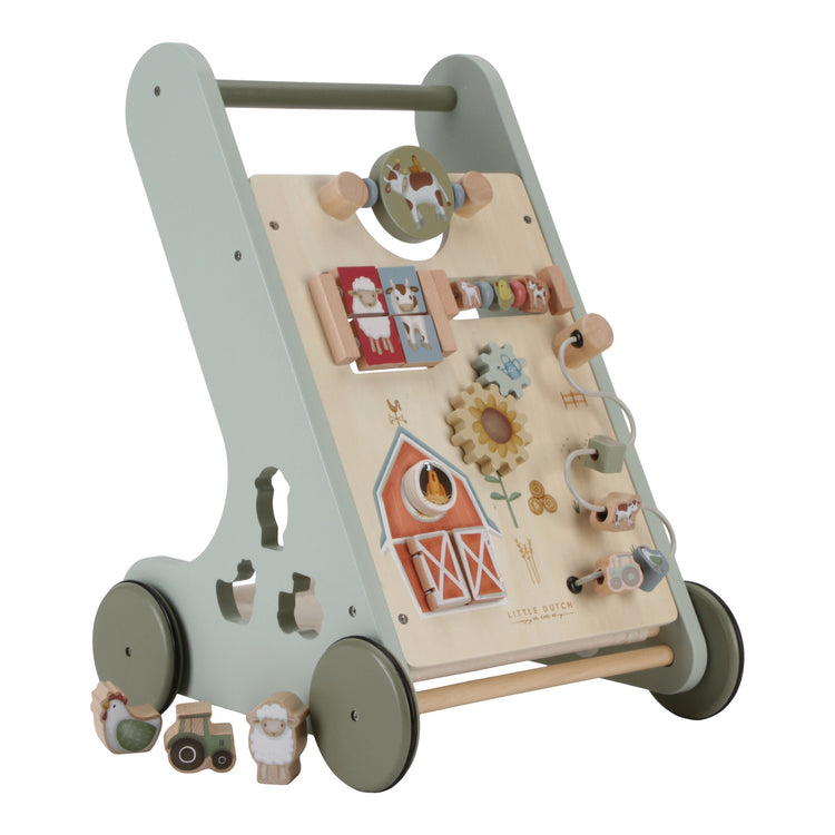 LITTLE DUTCH. Multi-activity Baby Walker Little Farm FSC