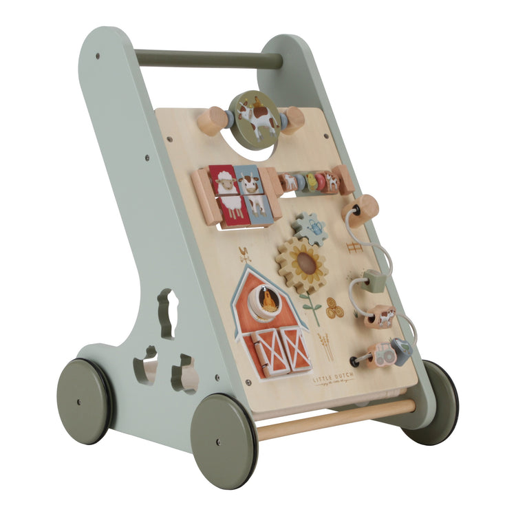 LITTLE DUTCH. Multi-activity Baby Walker Little Farm FSC