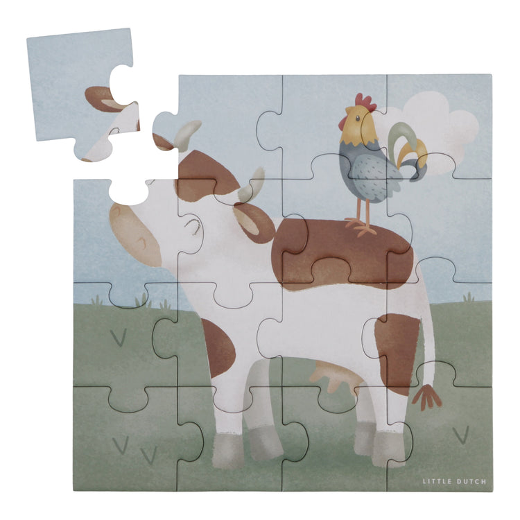 LITTLE DUTCH. 4 in 1 puzzles Little Farm FSC