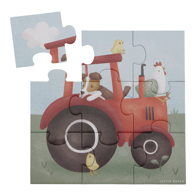 LITTLE DUTCH. 4 in 1 puzzles Little Farm FSC